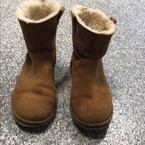 Ugg classic rubber soled booties